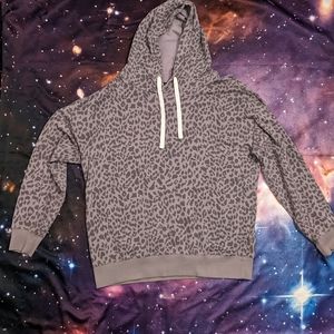 💜 Purple Lavender Cheetah Leopard Buffalo David Bitton Hoodie Size Medium